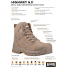 Magnum Highway 6  Waterproof Safety Boots Metal Free Stone